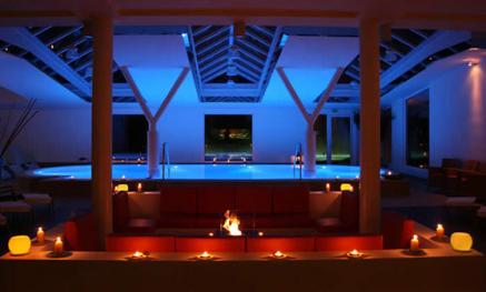 Besondere Stimmung durch Licht im Anima Spa des Hotel & Spa Sommerfeld