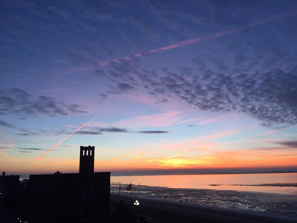 Sonnenaufgang am Jadebusen