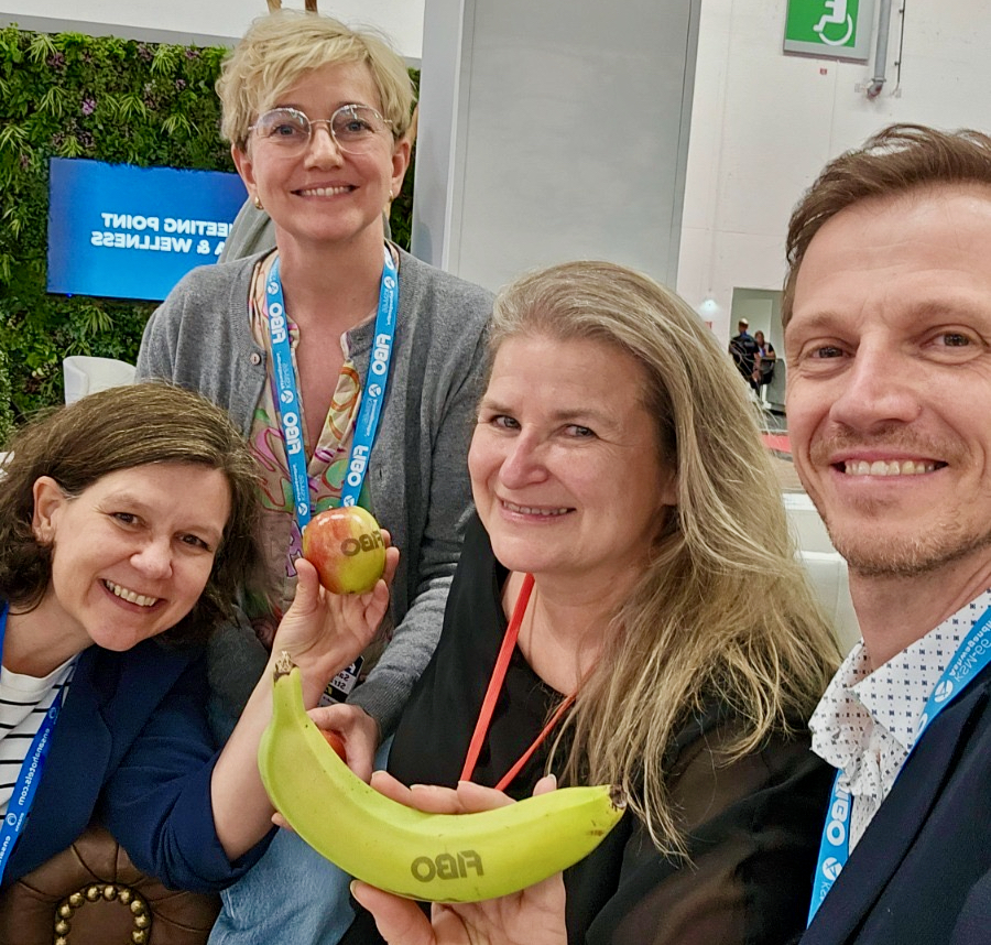 FIBO SpaCamp Day 2026: Tanja spaness.de, Sandra Hotel Munte, Catrin Stoppa Consulting, Wolfgang SpaCamp