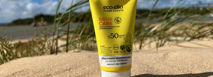 eco elio Sonnencreme im Test am Strand in Portugal
