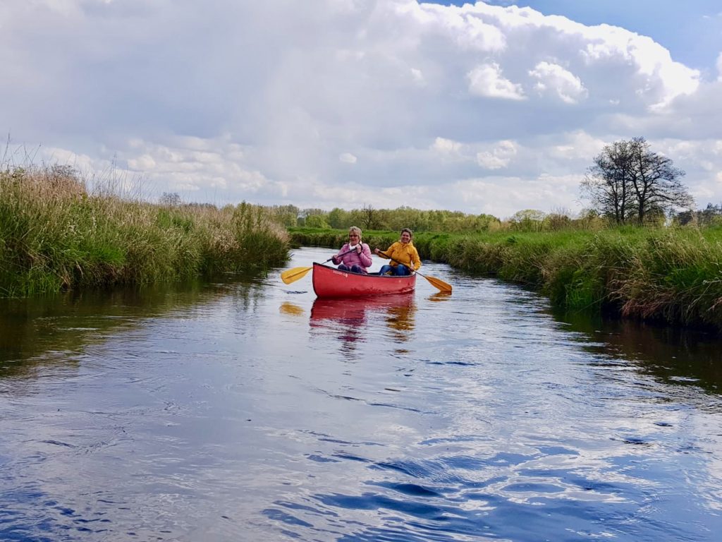 Estewanderweg Paddeln auf der Este