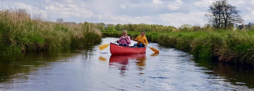 Estewanderweg Paddeln auf der Este