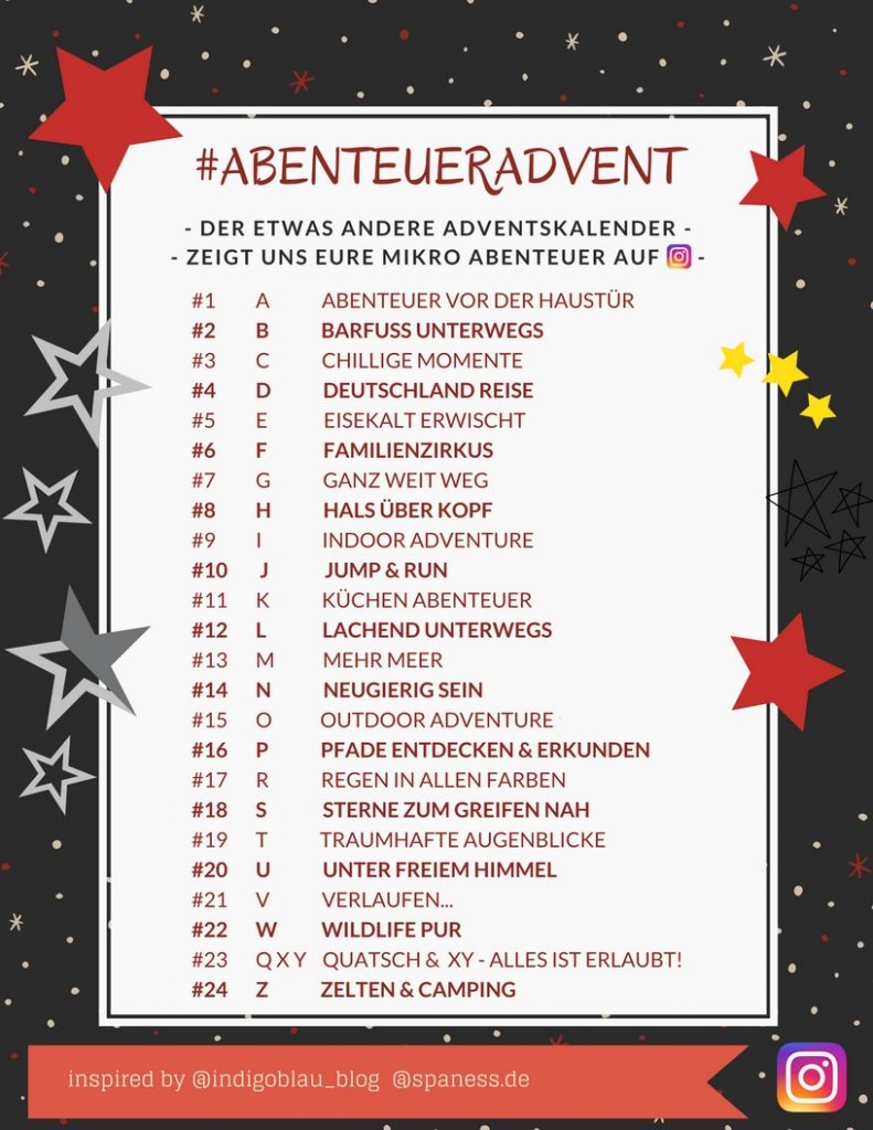 Adventskalender 2017 Mikroabenteuer