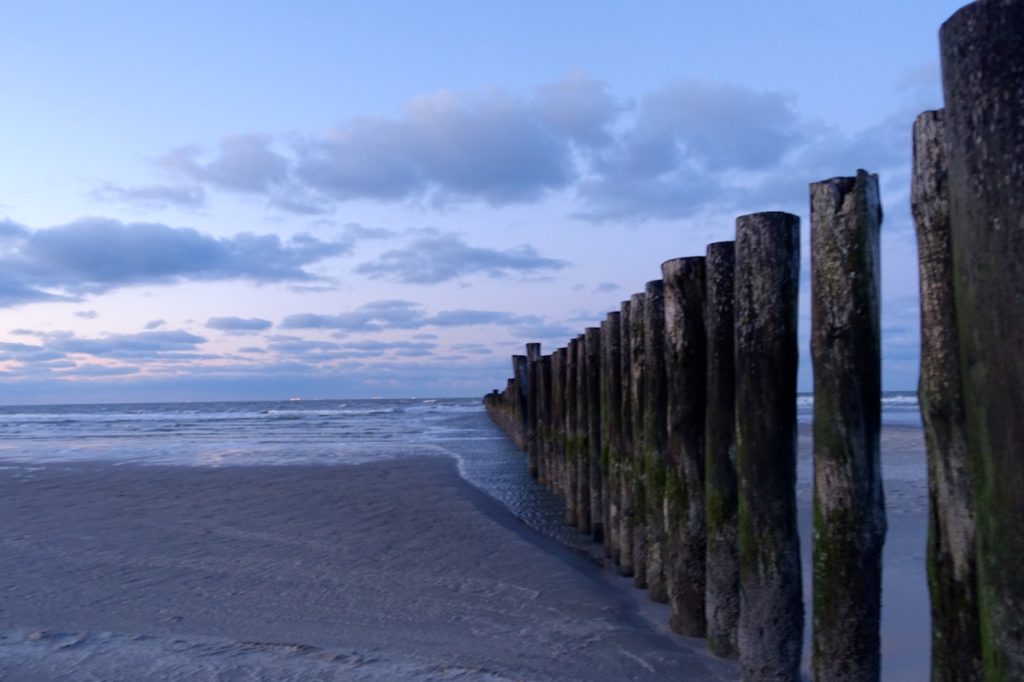 Wanderooge Strand im Winter