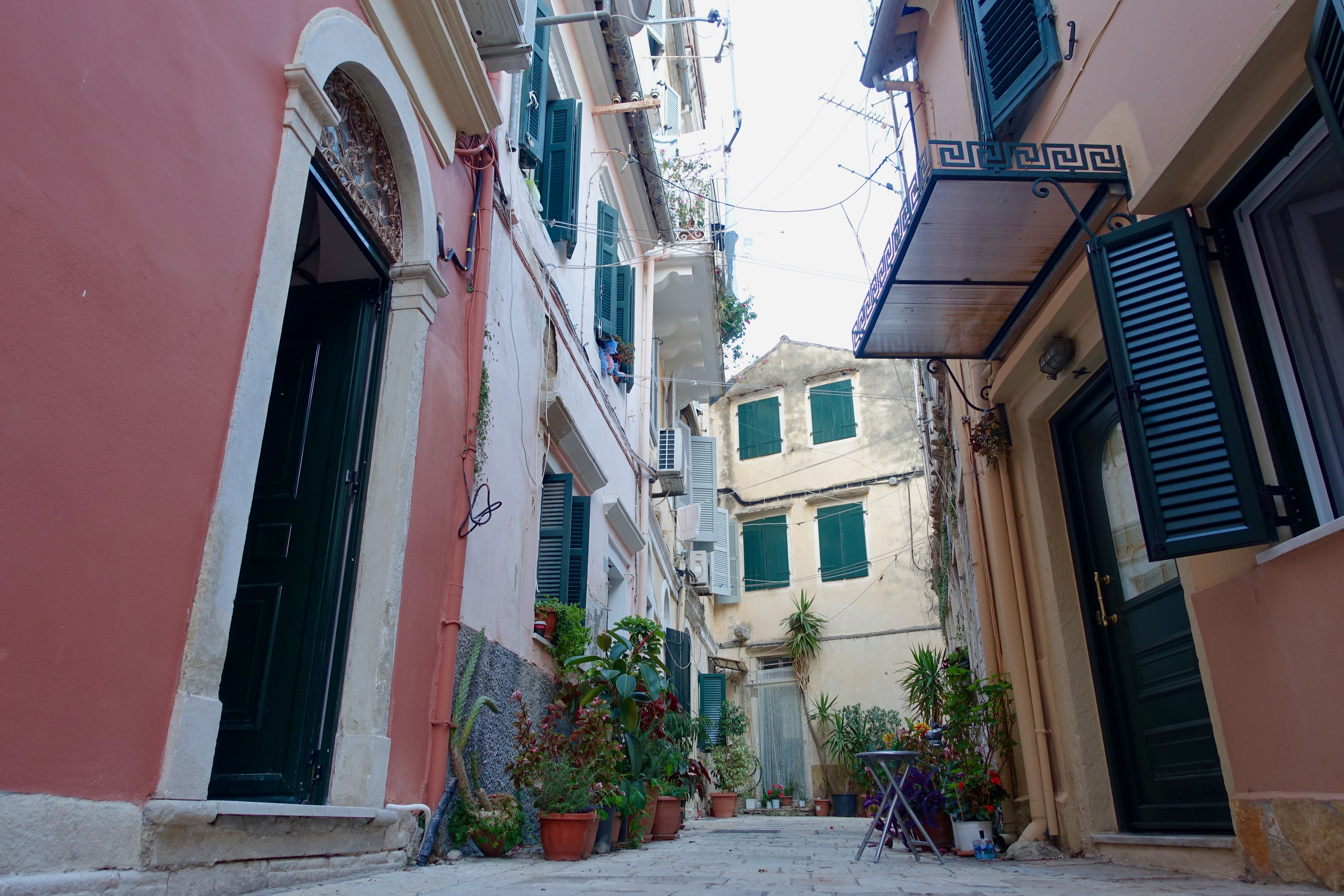 Korfu Bilder in den Gassen der Altstadt