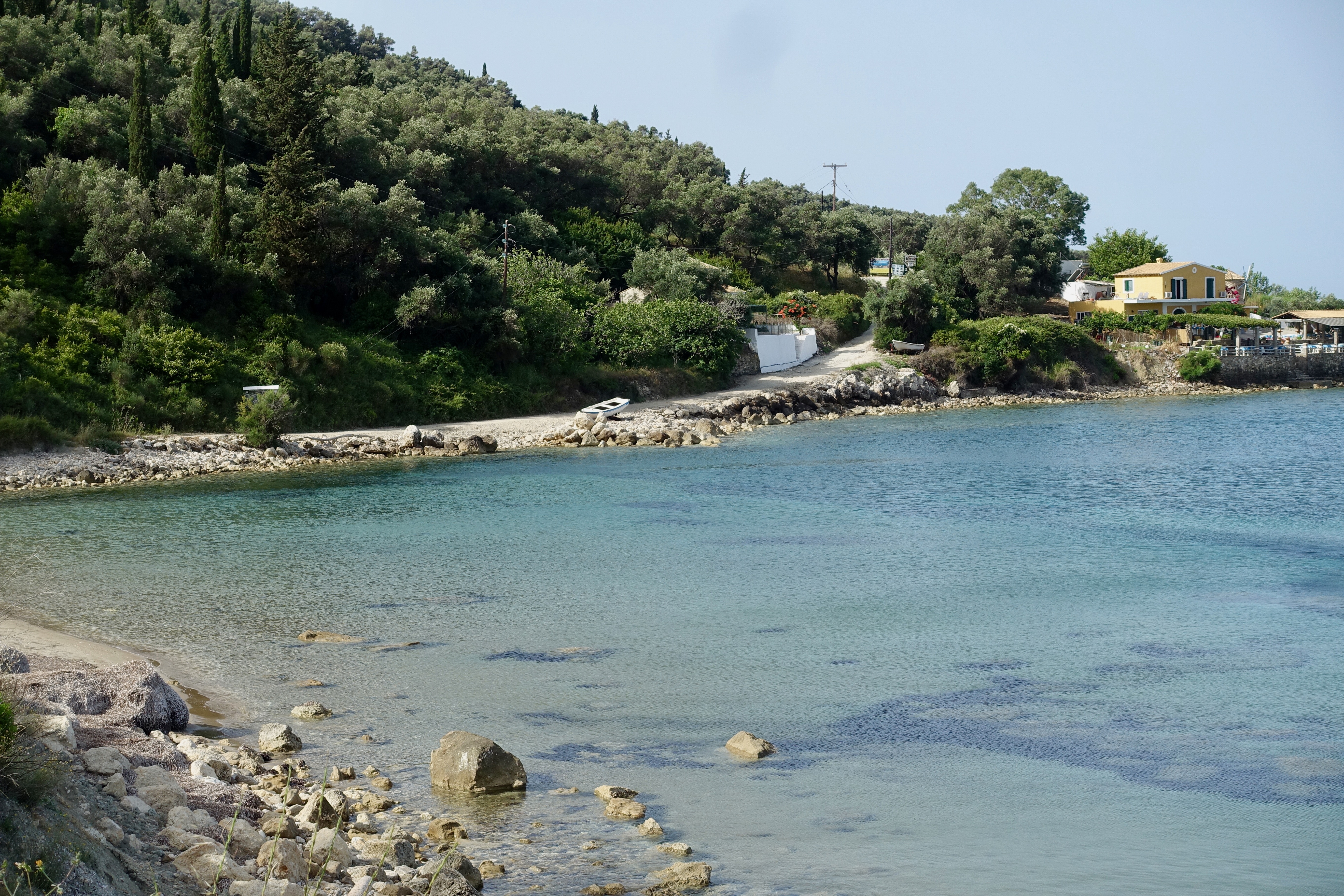 Korfu Trail durch die Corfelios Bucht Agios Georgios