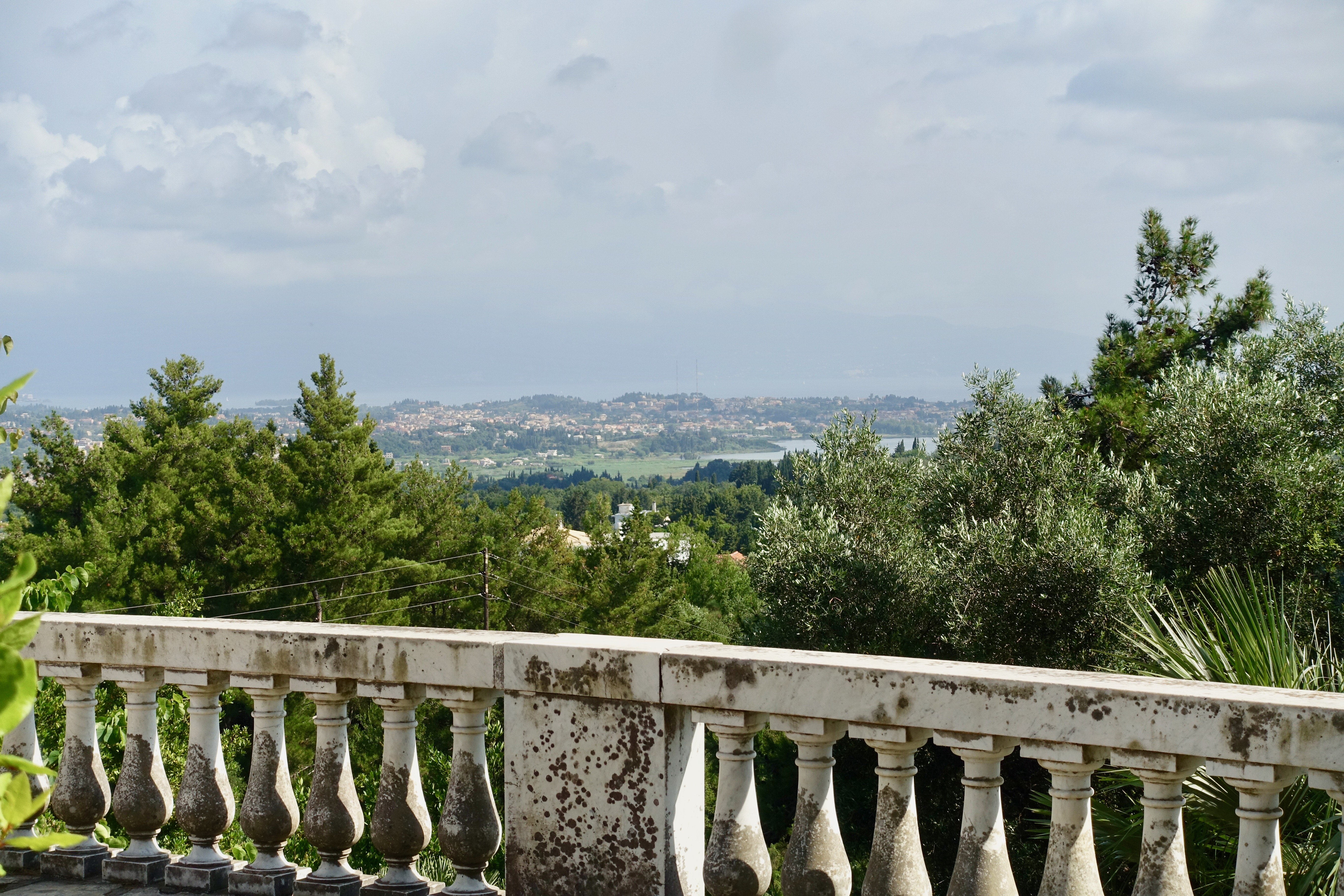 Ausblick auf Korfu aus der Sisi Villa