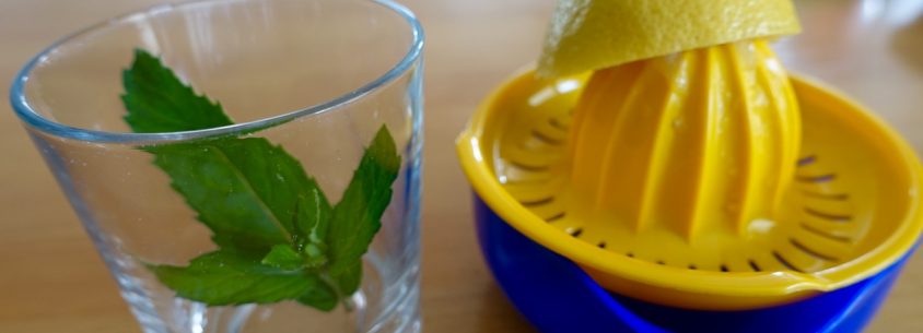Wasser mit Zitrone