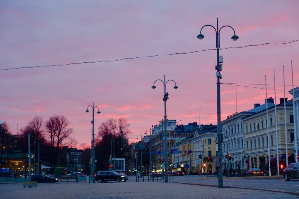 Sonnenuntergang Helsinki