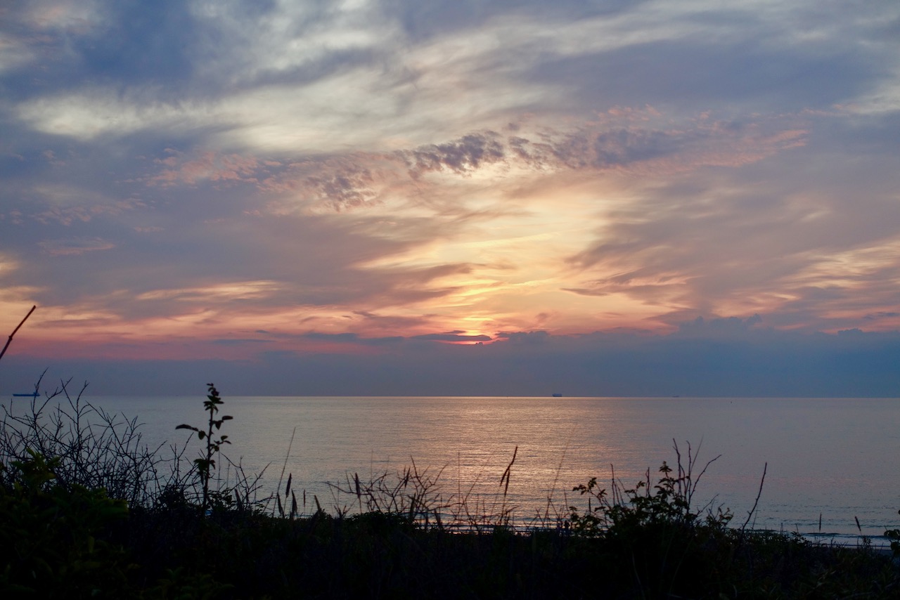 Sonnenuntergang am Strand von Domburg