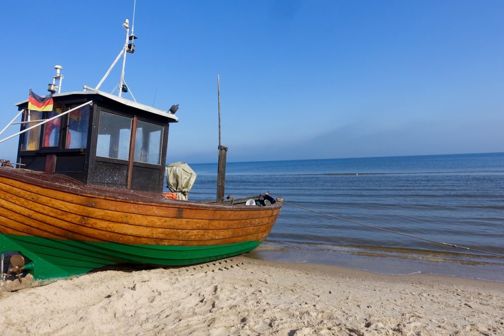 Am Strand auf Usedom