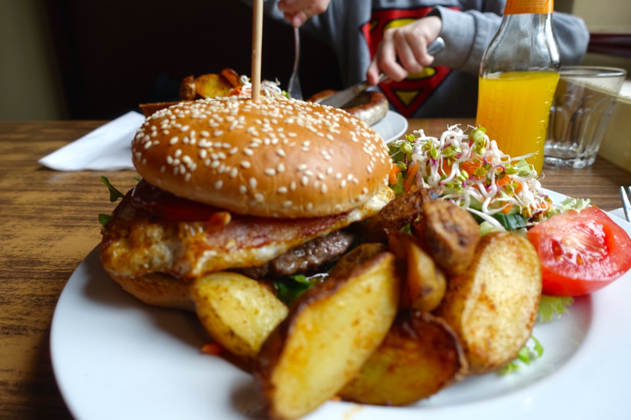 Mein Burger in der Oberhafenkantine