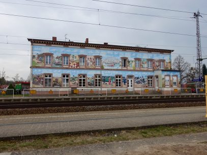 Kleines Kunstwerk?! - Bahnhof Bad Wilsnack