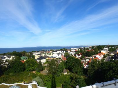 Auf dem Aussichtsturm an der Therme Ahlbeck