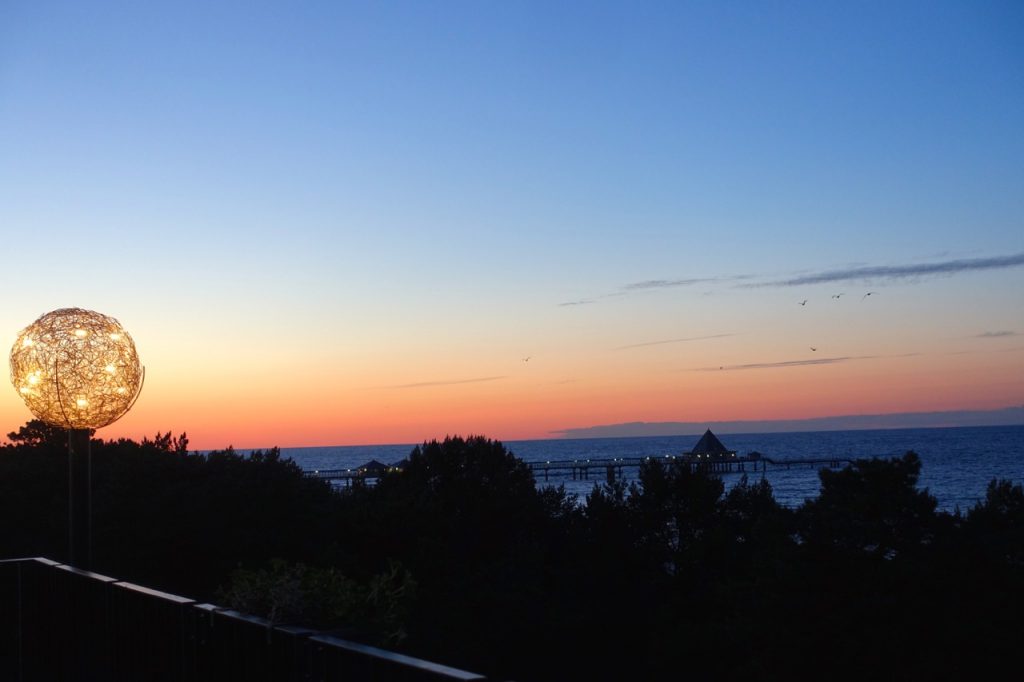 Ausblick Panorama Sauna mit Meerblick Strandhotel Heringsdorf