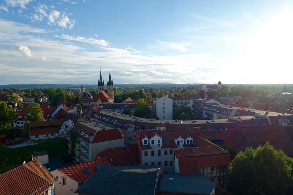 Sonnenuntergang über Mühlhausen