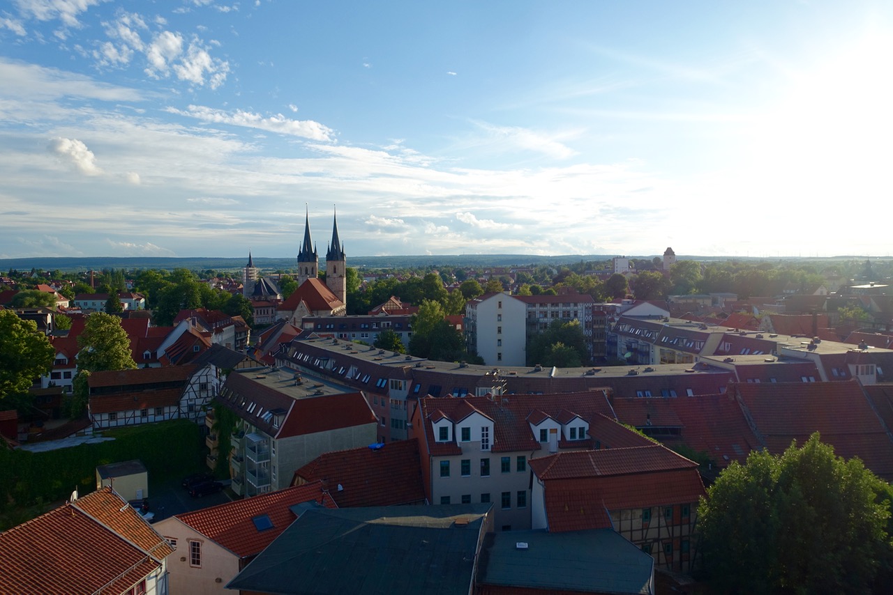 Sonnenuntergang über Mühlhausen