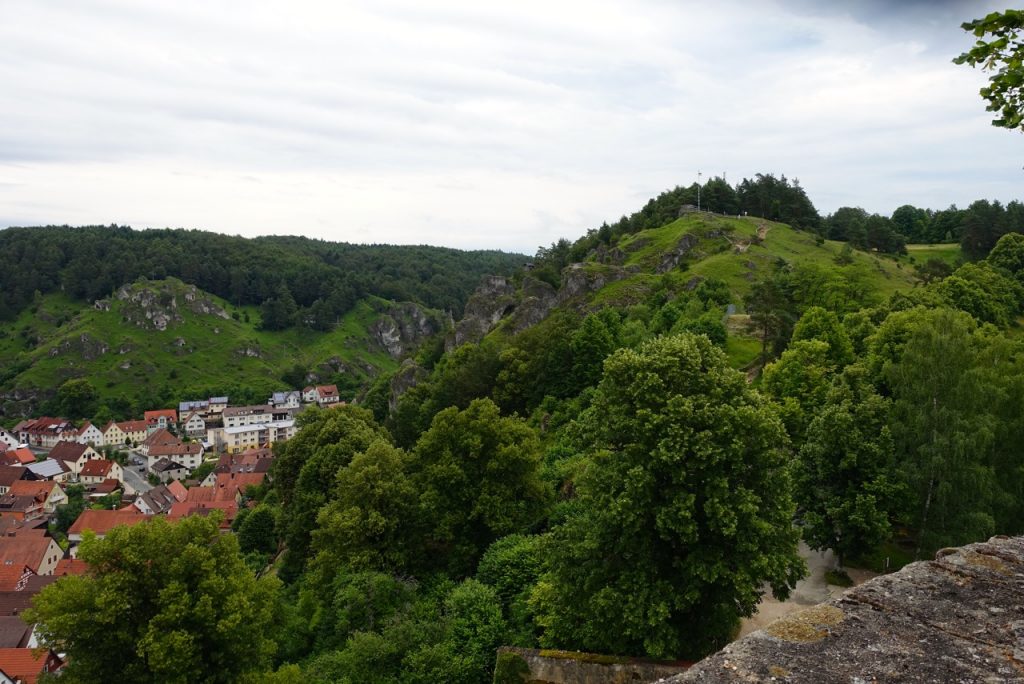 Pottenstein von oben - nicht vom Gleitschirm aber vom Burghof aufgenommen