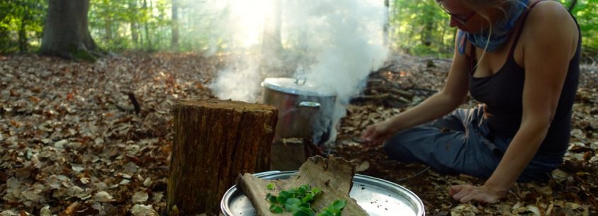 Naturretreat heißt auch - Kochen auf dem Lagerfeuer