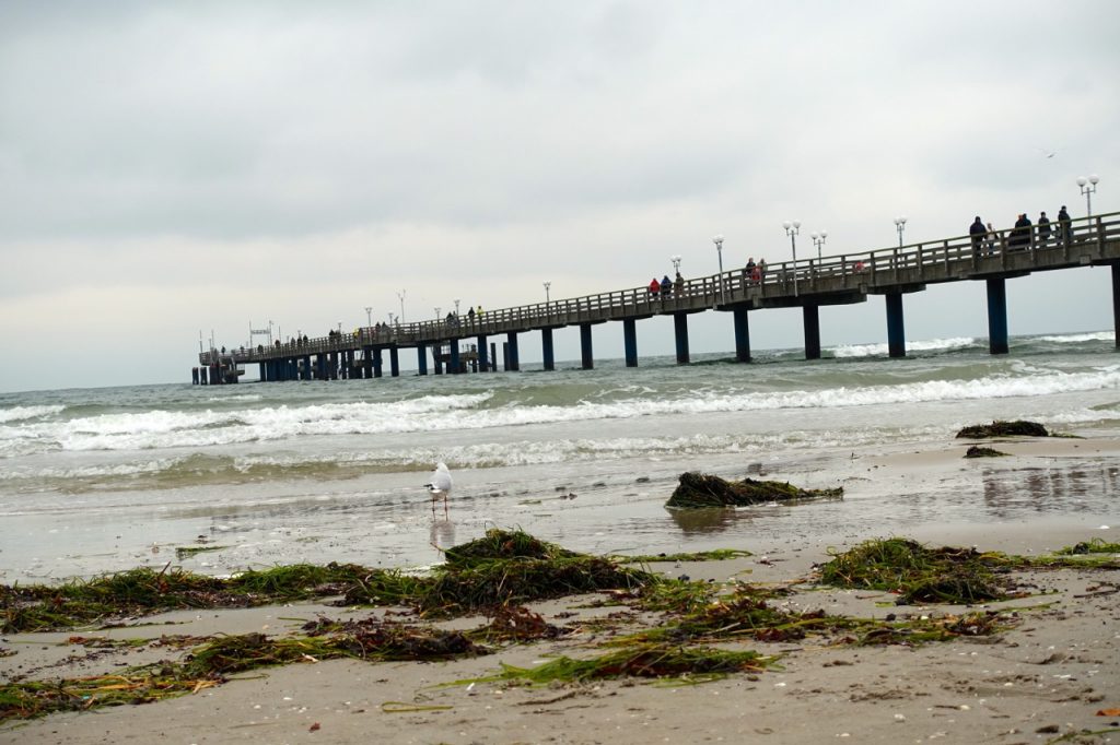 Am Strand von Binz auf Rügen