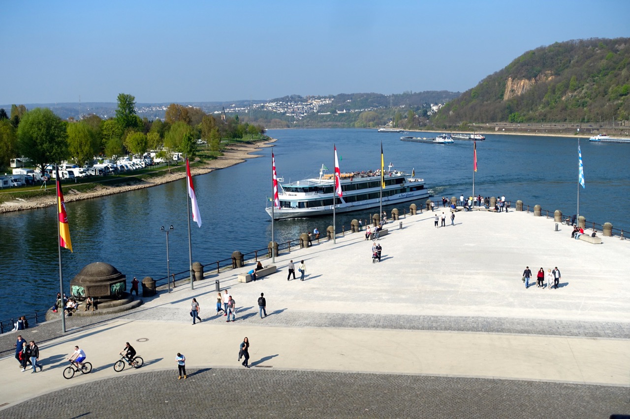 Kobelnz an einem Tag Aussicht Deutsches Eck