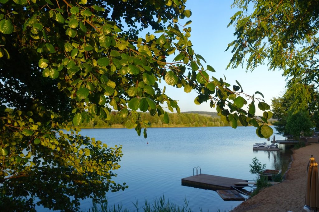 Seehotel Niedernberg schwimmen im See