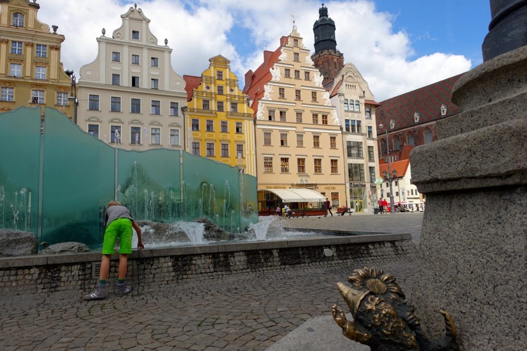 Brunnen auf dem Marktplatz Breslau