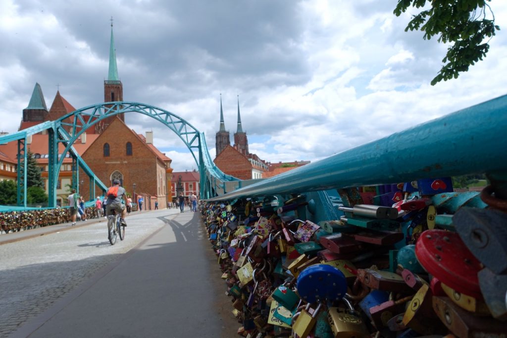 Brücke der Verliebten Breslau - Dombrücke Breslau