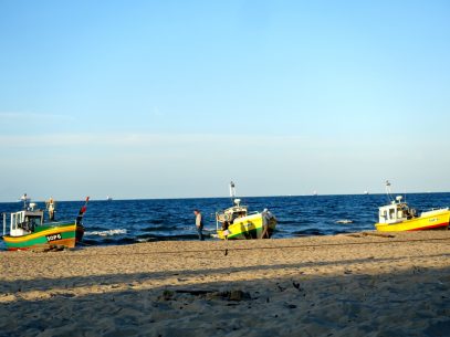 Am Strand von Sopot Danzig