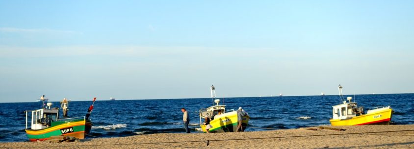 Am Strand von Sopot Danzig