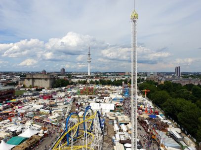 Ausblick aus dem Riesenrad - Hamburger Dom