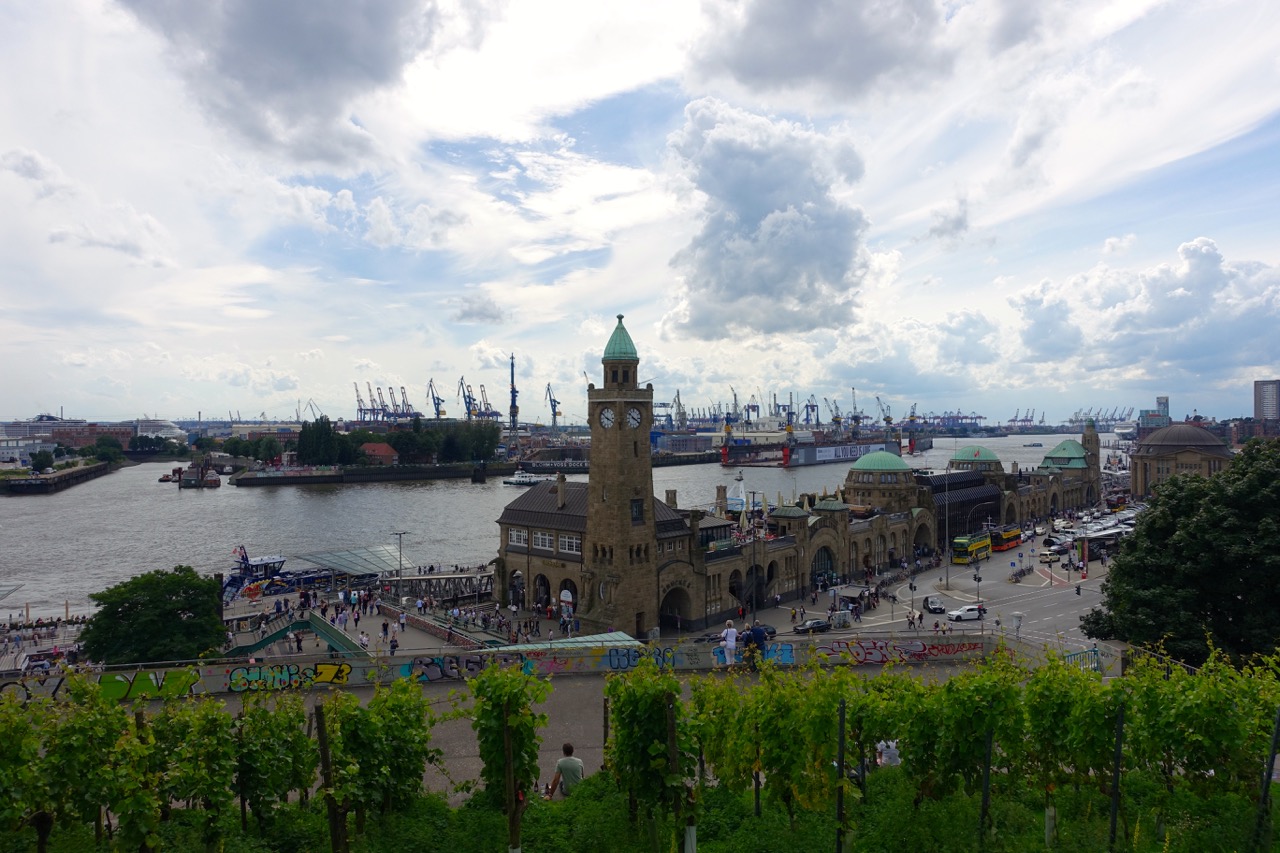 Blick auf die Landungsbruecken