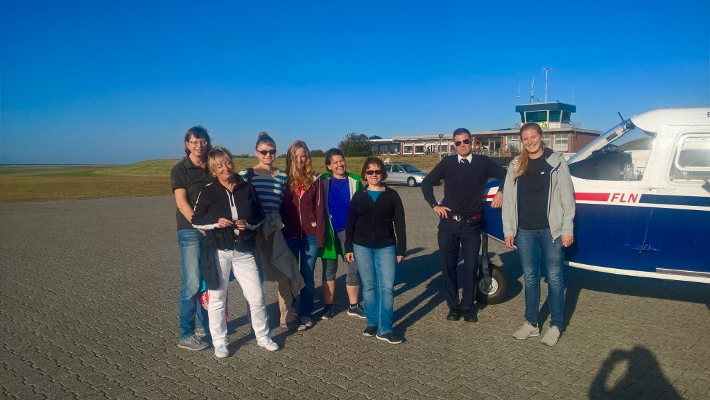 Angekommen am Flughafen auf Juist