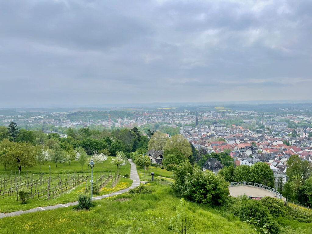 Aussicht vom Johannisberg mit Sternwarte