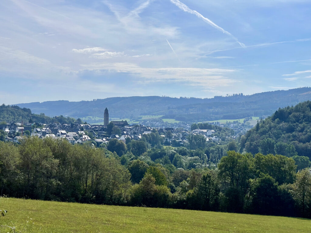 Blick auf Schmallenberg im Sauerland