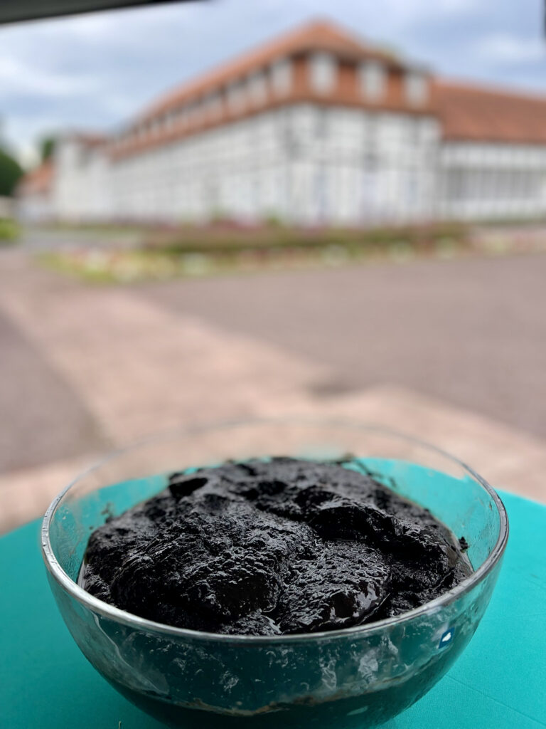 Moor zum ausprobieren vor den Brunnenarkaden zur LoSaGa im Graeflichen Park