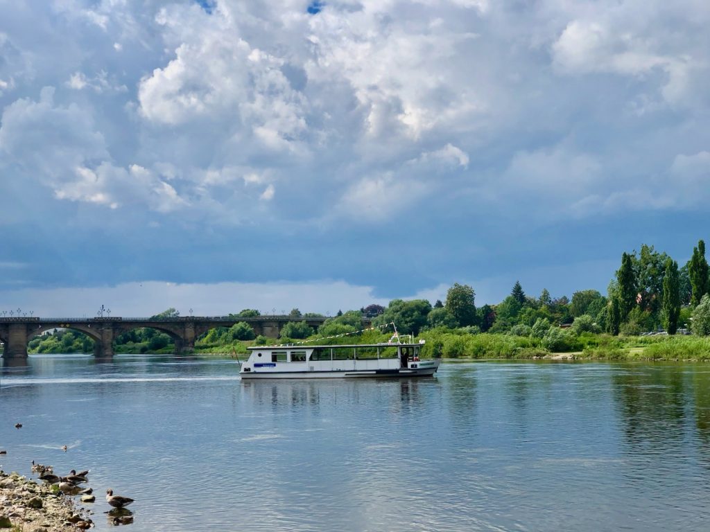 Schippern auf der Elbe