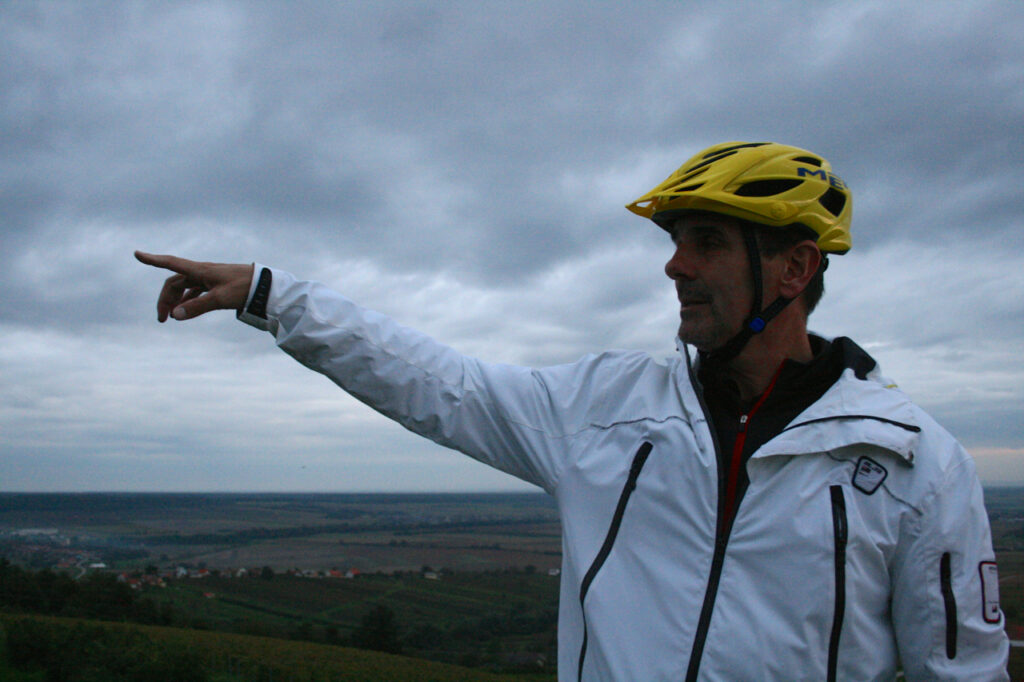 Fahrradtour Burgenland drueben ist schon Ungarn