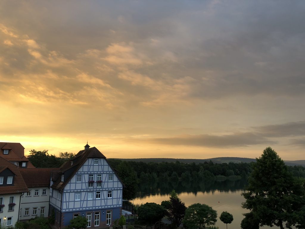 Seehotel Niedernberg Sonnenaufgang