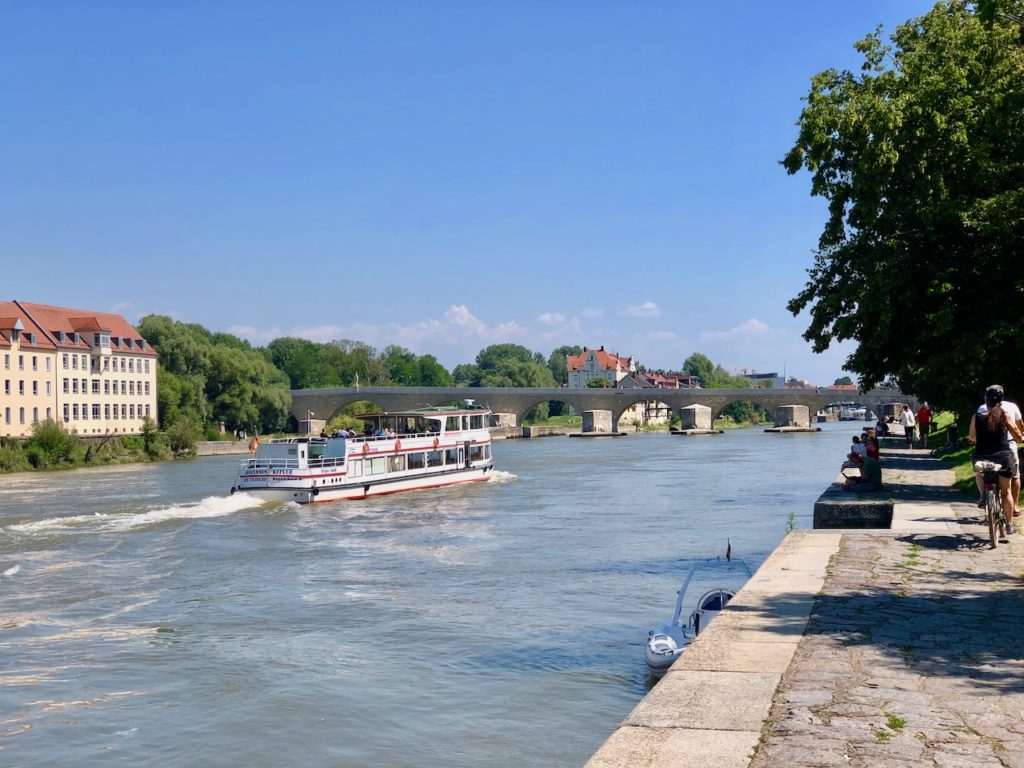 Picknick in Regensburg an der Donau