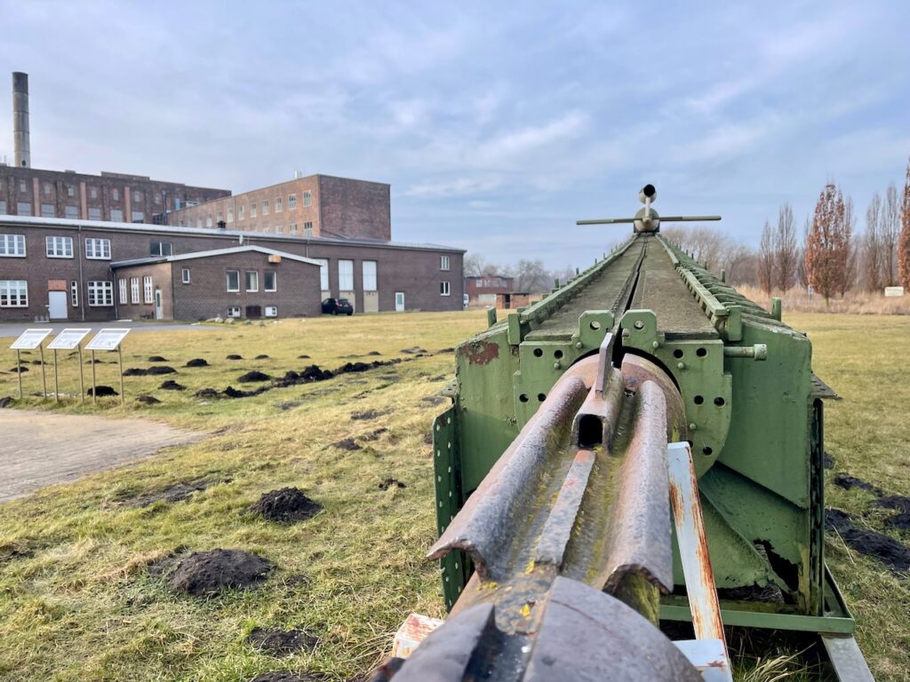 Museum Peenemuende Aussengelaende mit Rakete