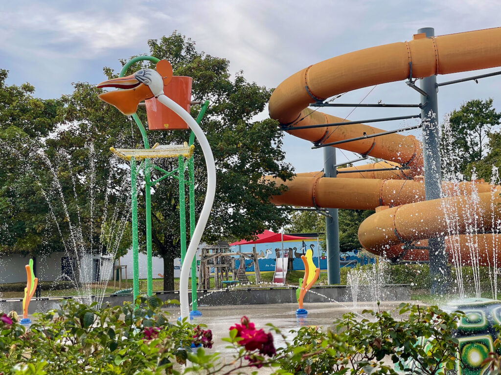 Wasserspielplatz im Cabrioli Schwimmbad in Lippstadt