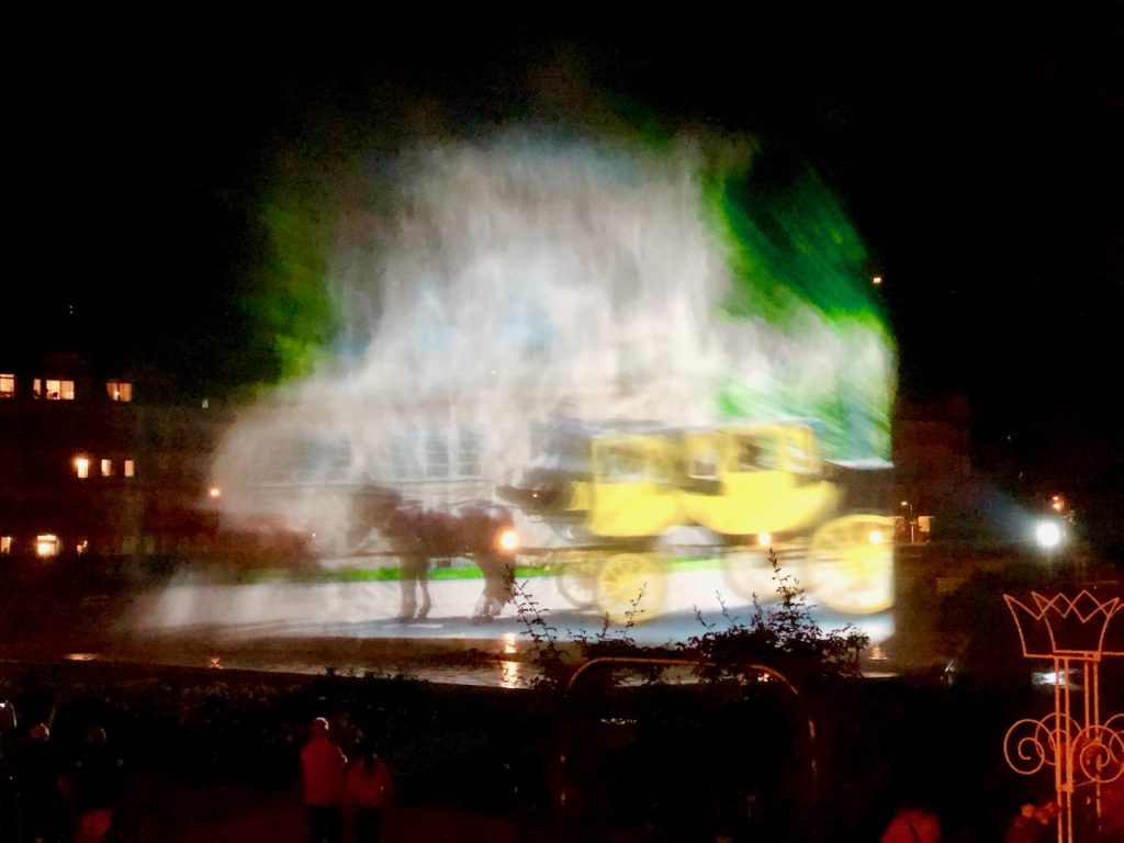 Show am Multimedia Brunnen Bad Kissingen im Rosengarten