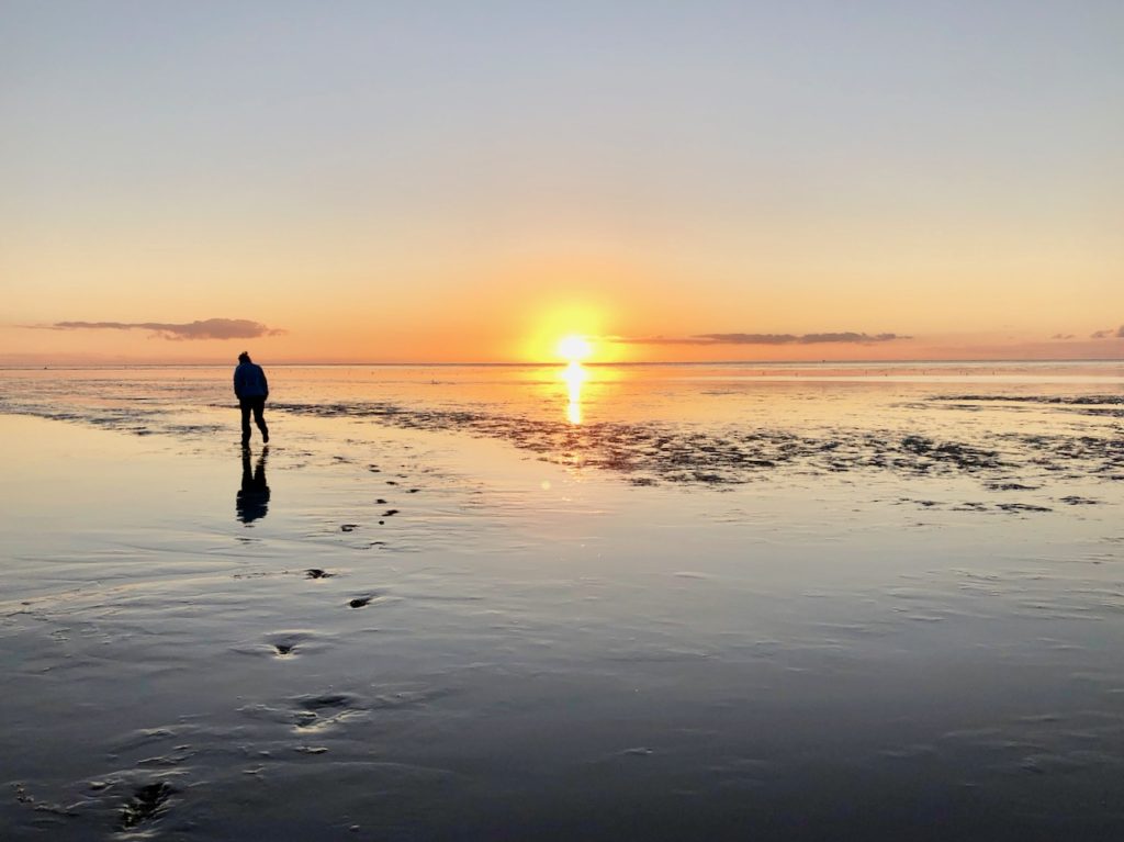 Sonnenuntergang Cuxhaven Sahlenburg