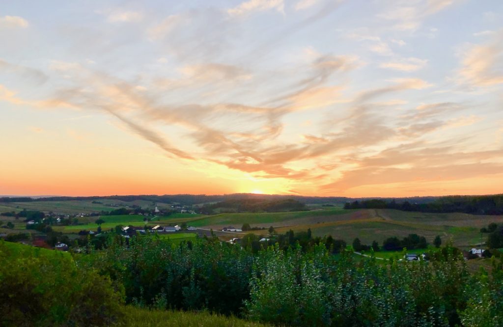 Sonnenuntergang Bayerisches Golf und Thermenland