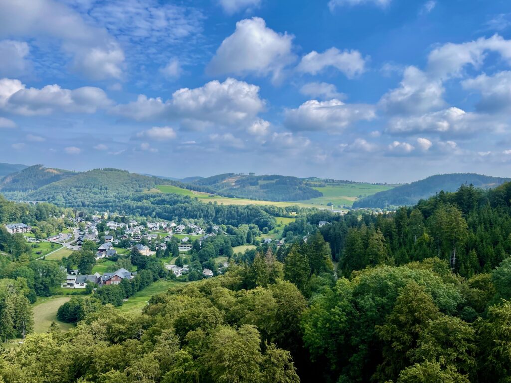 Aussicht vom Skywalk Willingen