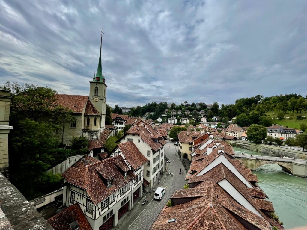 Ueber den Daechern von Bern in der Schweiz