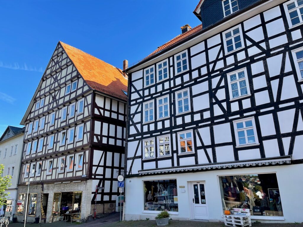 Bad Wildungen Fachwerkhaeuser an der Deutschen Maerchenstrasse 