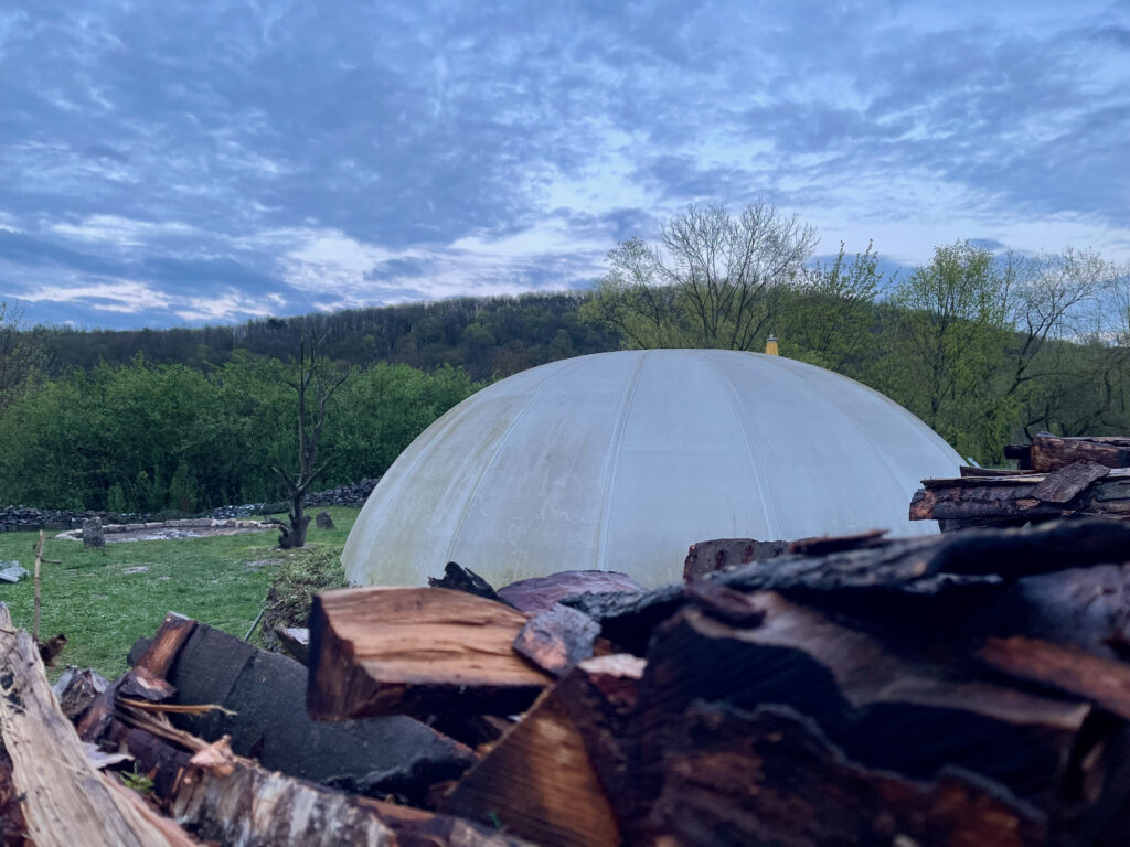 Sweat Lodge im Saunagarten der Toskana Therme Bad Sulza