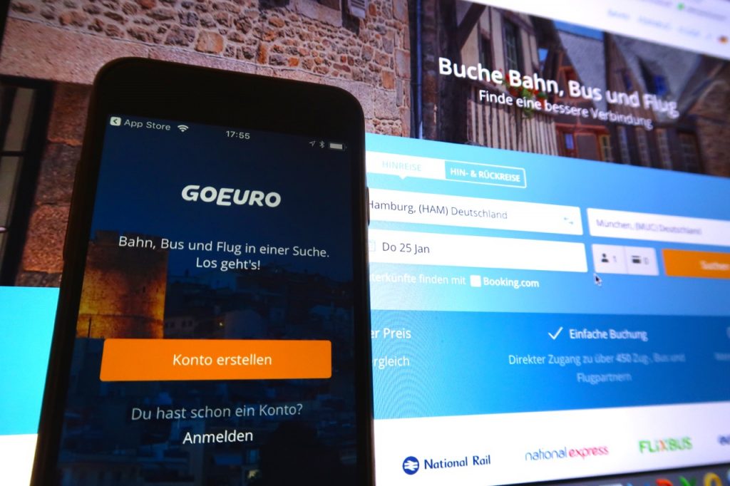 GoEuro buchen per App